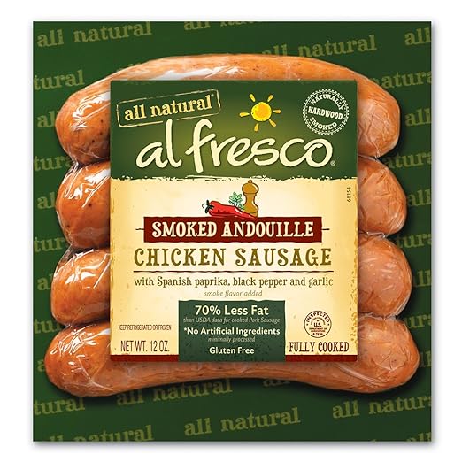 al fresco Smoked Andouille Fully Cooked Chicken Sausage 12 oz Amazon