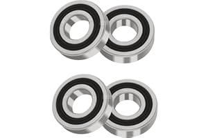 XIKE 4 Pcs Bearings 3/4" x1-3/4 x1/2", Double Rubber Seals and Pre-Lubricated, Deep Groove Ball Bearing Compatible with 1635-2RS