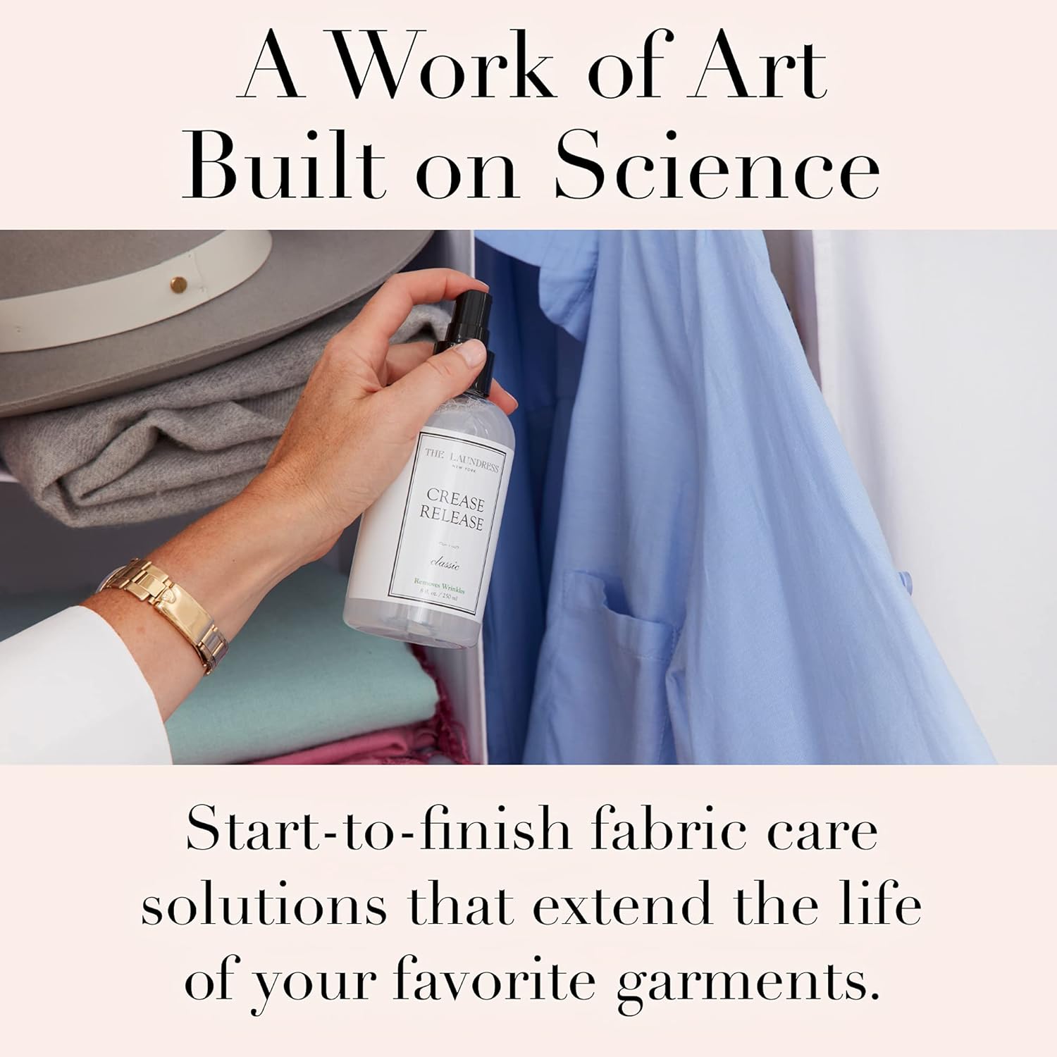 The Laundress - Crease Release, Classic Scented, Wrinkle Release Spray, Shirts, Suits, Curtains & More, Anti Wrinkle Spray for Clothes, Wrinkle Remover Spray, 8 fl oz: Home & Kitchen