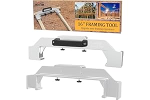 HOTETRI Framing Tools, Upgrade16 Inch On-Center Stud Layout Tool, Precision Framing Spacing Tool for Wall Stud Framing (1)