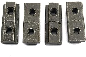 PRO BAMBOO KITCHEN 8 Pack M8 T-Slot Nuts Clamping Table Slot Milling T Sliding Nut Block Slot Machine Tool Black