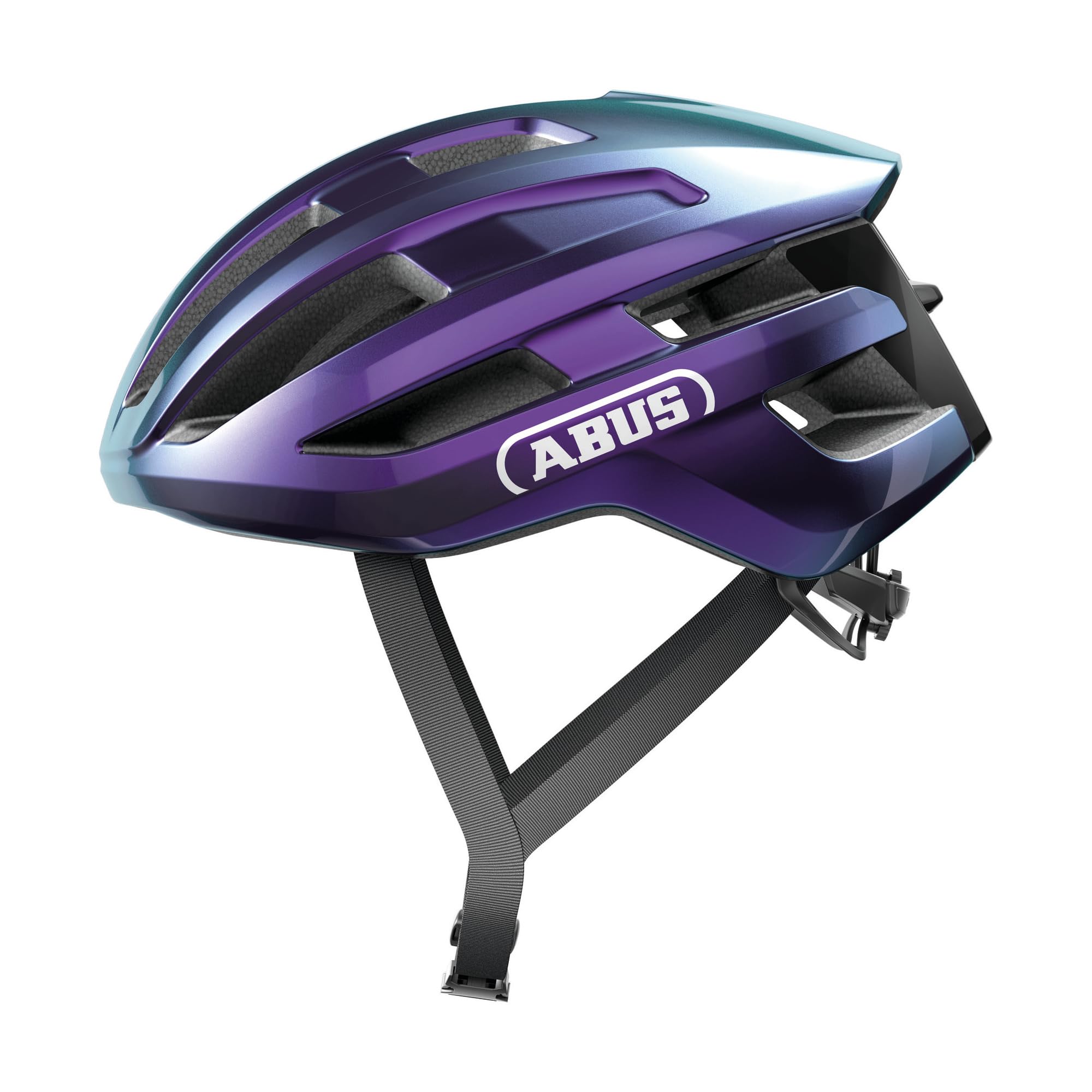 ABUS PowerDome road bike helmet - lightweight bike helmet with clever ventilation system and aerodynamic profile - Made in Italy - for men and women