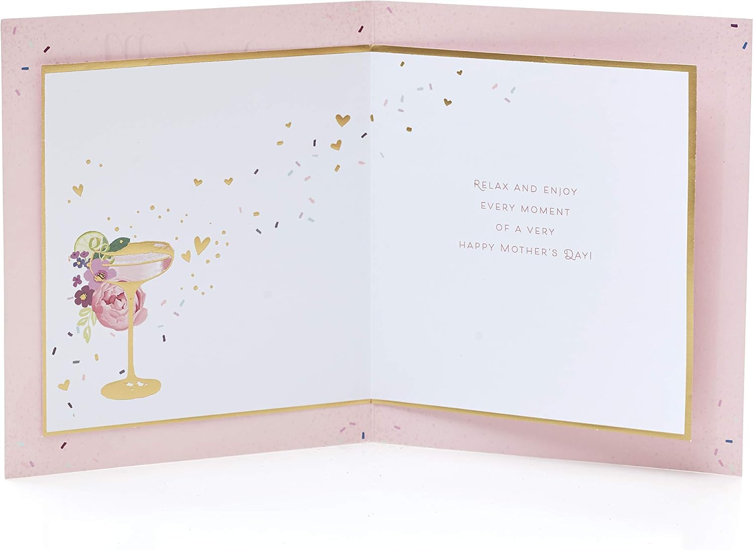 UK Greetings Mother's Day Card from Daughter With Envelope - Sparkling Cocktail Design, Multi - Image 3