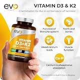 EVO NUTRITION Vitamin D3 4000iu & K2 MK7 100ug 400 Tablets UK Made view 3