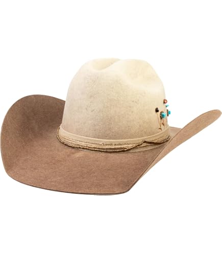 RUEDIGER Stiff Cowboy Hats 100% Wool Wide Brim Felt Hat  display picture 3