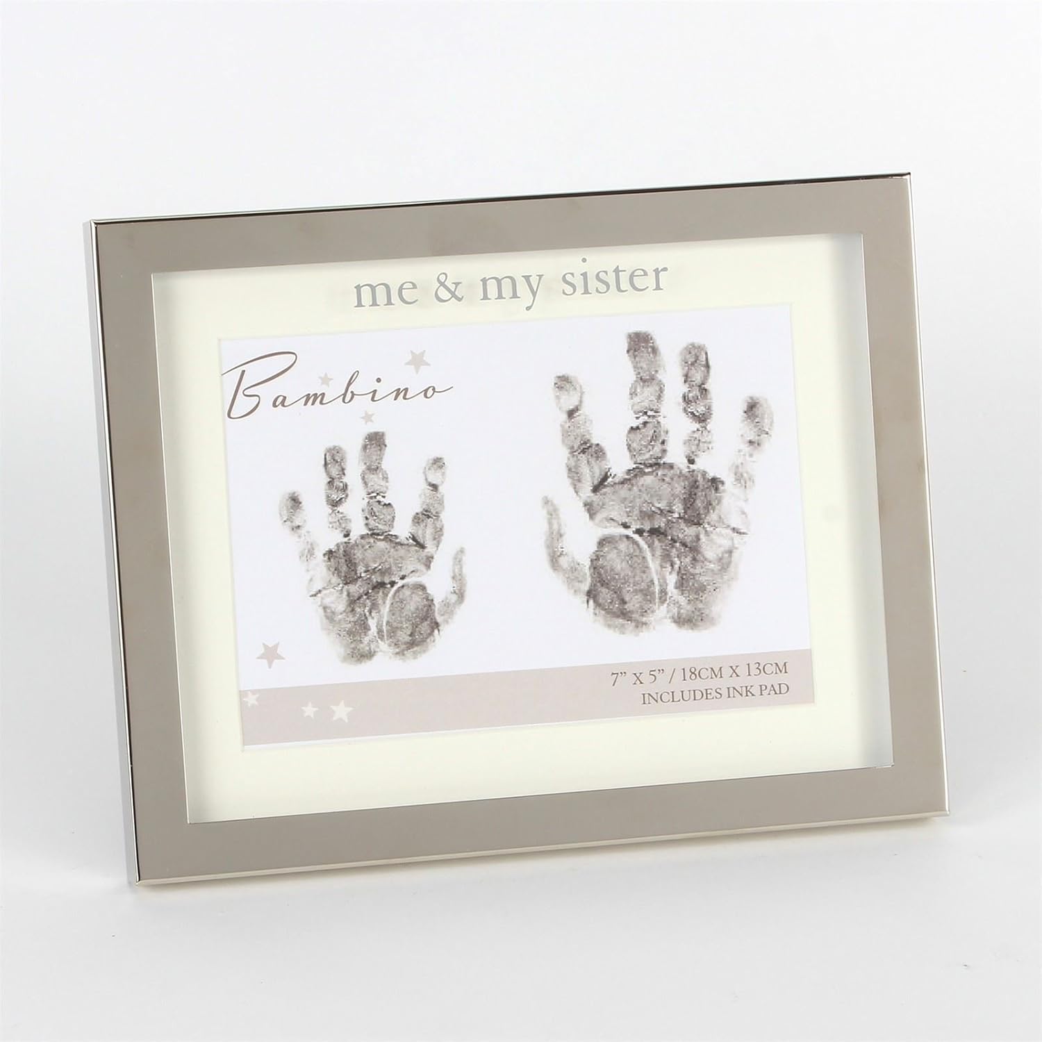 Me and My Sister Hand Print 7" x 5" Photo Frame Baby Gift Amazon.co.uk