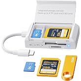 SD/TF Card Reader USB Type C with SD Card Storage&amp;USB 3.0 Card Adapter | SD Memory Card Reader for i Phon15 16/Android Phone/Pad/PC/Laptop,Plug &amp; Play (No App Required)