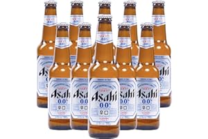 CHROMACAST Asahi 10 Pack Super Dry 0.0% Alcohol Free Lager | 12oz Bottles | Zero Alcohol Beer | Made in Japan