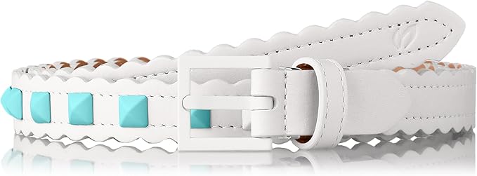 Amazon マスターバニー レディース スタッズ ベルト レザー 158 812 ゴルフ ウェア 030 ホワイト 日本 Fr Free サイズ ベルト 通販