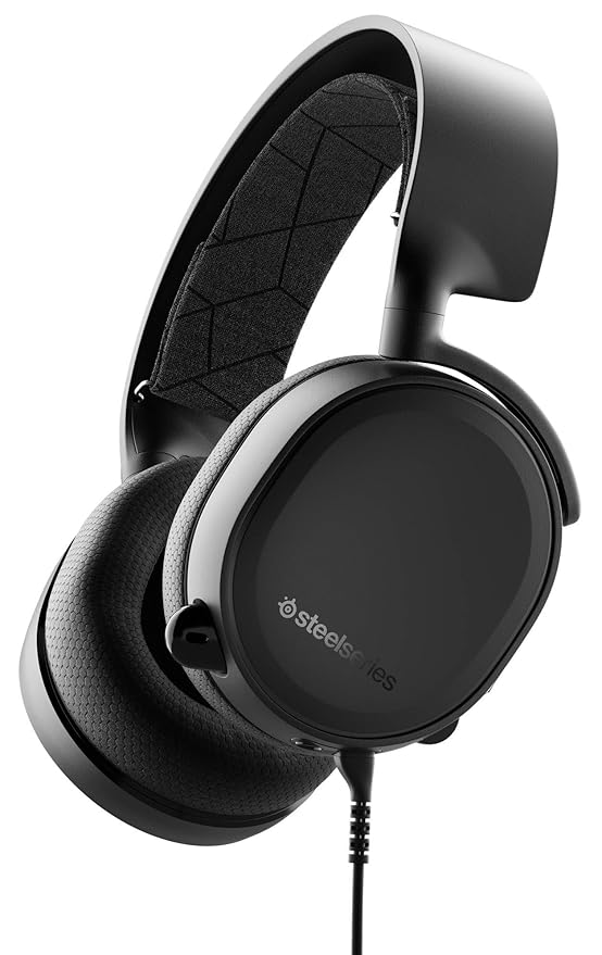 SteelSeries Arctis 3 Console - Stereo Wired Gaming Headset - für PC, PS4, Xbox One, Nintendo Switch, VR und Mobil - Schwarz [