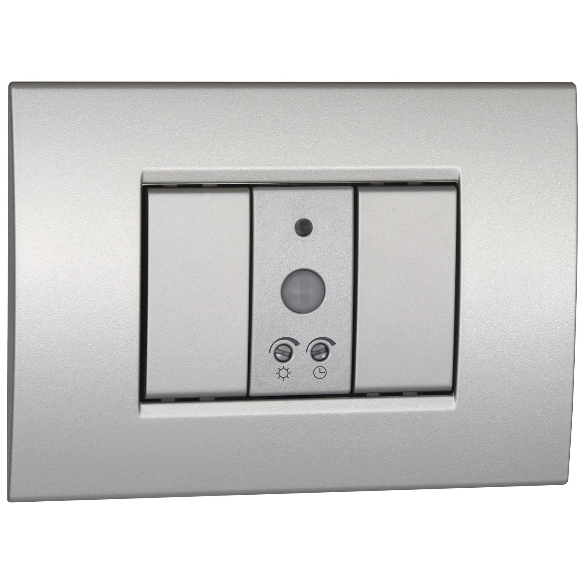 Vemer VE765200 Sens IR Motion Detector with Installation on flush-mounted boxes, 230 V, Silver Tech