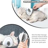 YETEE Cat Dog Brush Self Cleaning Grooming Tool Grey view 5
