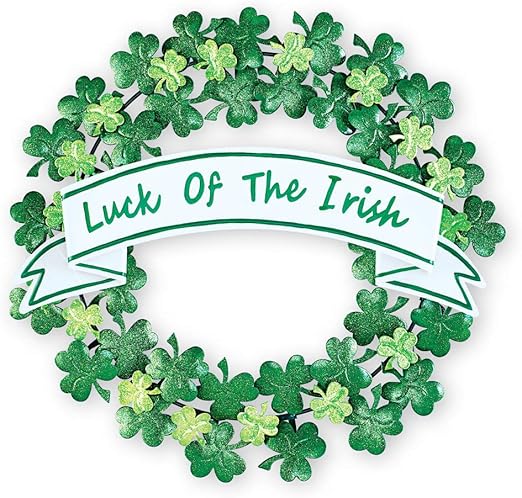 Amazon Com Collections Etc Metal Luck Of The Irish Quote Wreath