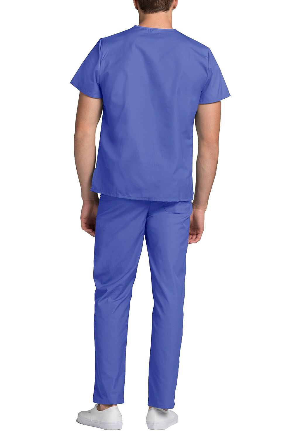 Adar Universal Unisex Medical Uniform - Unisex Drawstring Scrub Set - 701 - Ceil Blue - M - Image 5