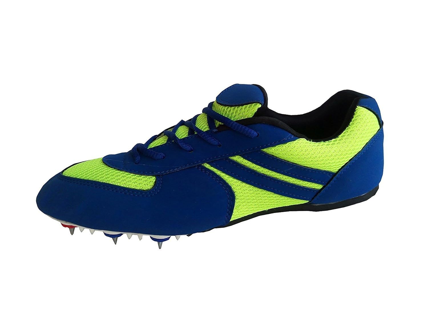 riyaan sporting pu half-spike blue athletic running shoes