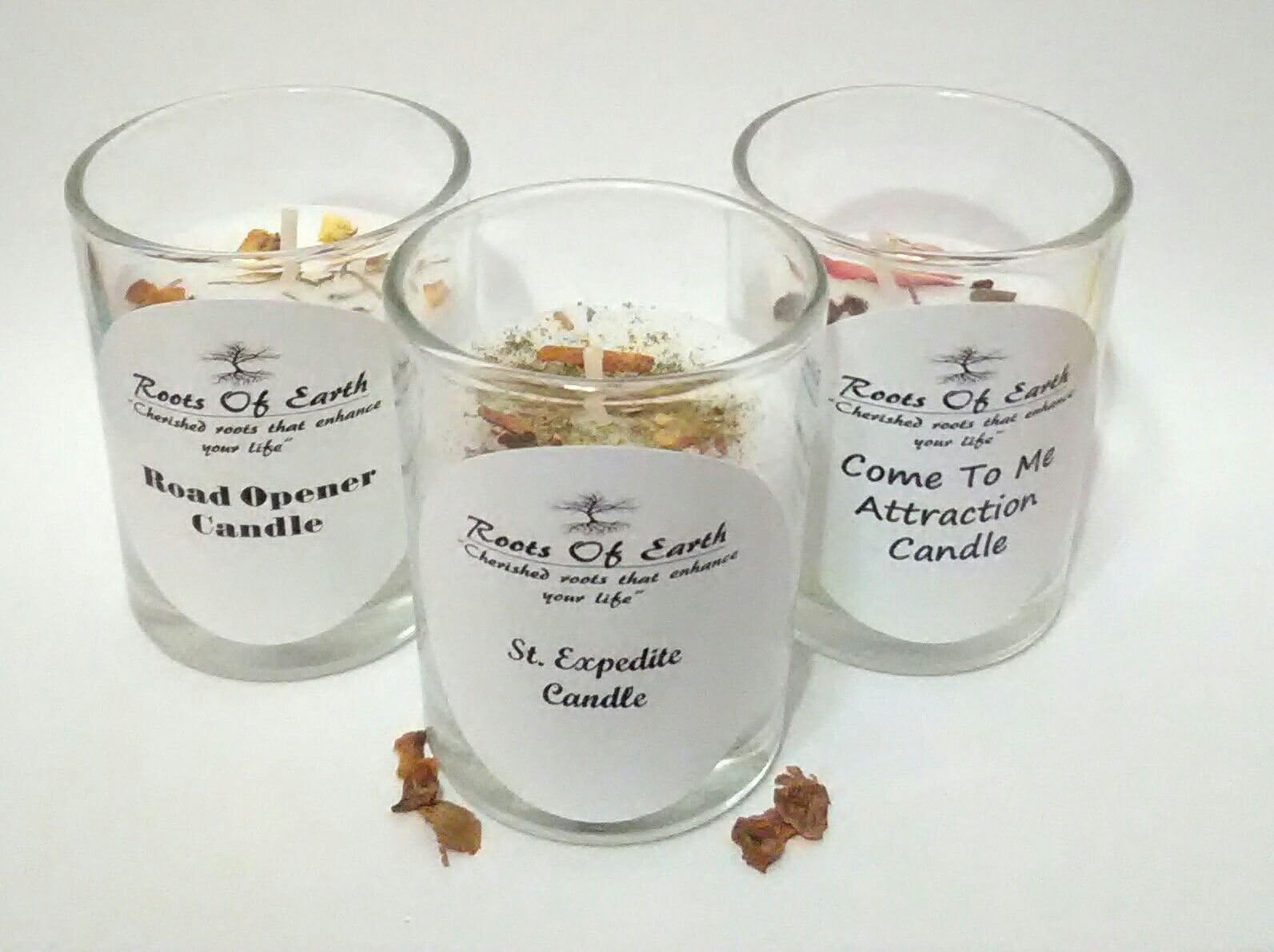 Candle Set St. Expedite, Come To Me & Road Opener Rootwork Magic Hoodoo