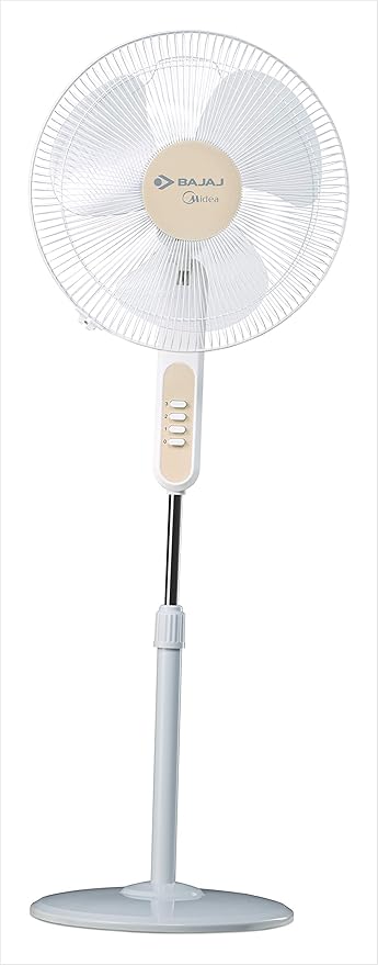 Buy Bajaj Midea Bp07 400 Mm Pedestal Fan White Online At Low Prices In India Amazon In