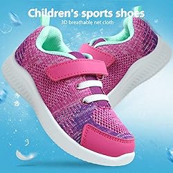 nerteo Toddler Girl Tennis Shoes Cute Kids Girls