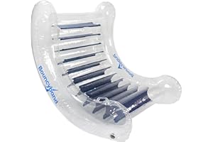 BOUNCY BANDS BouncyBand Inflatable Sensory Rocker Chair – 56” x 43” x 24” – Provides Deep Pressure and Calming and Fun Active Movement to Improve Focus – Includes Air Pump and Repair Kit