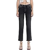 Flying Monkey Women's High Rise Ankle Straight Jeans