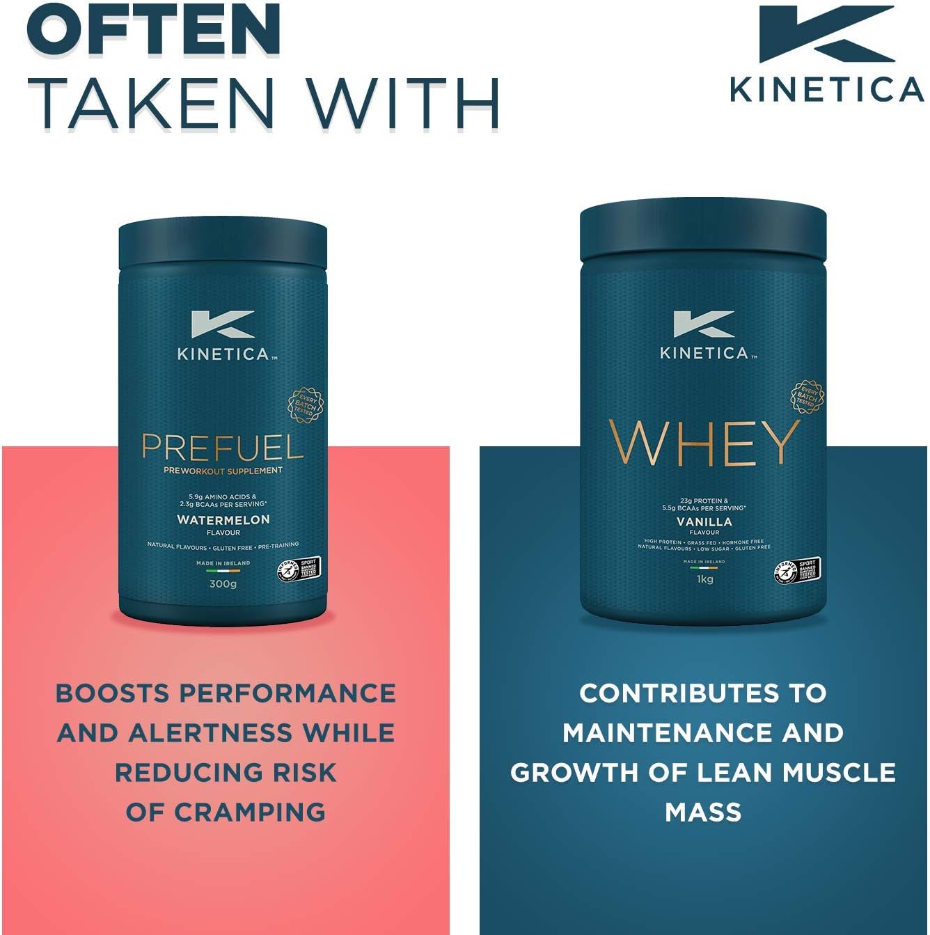 Kinetica Sports Prefuel Pre Workout-Watermelon Flavour, 300 g (Pack of 1) - Image 5