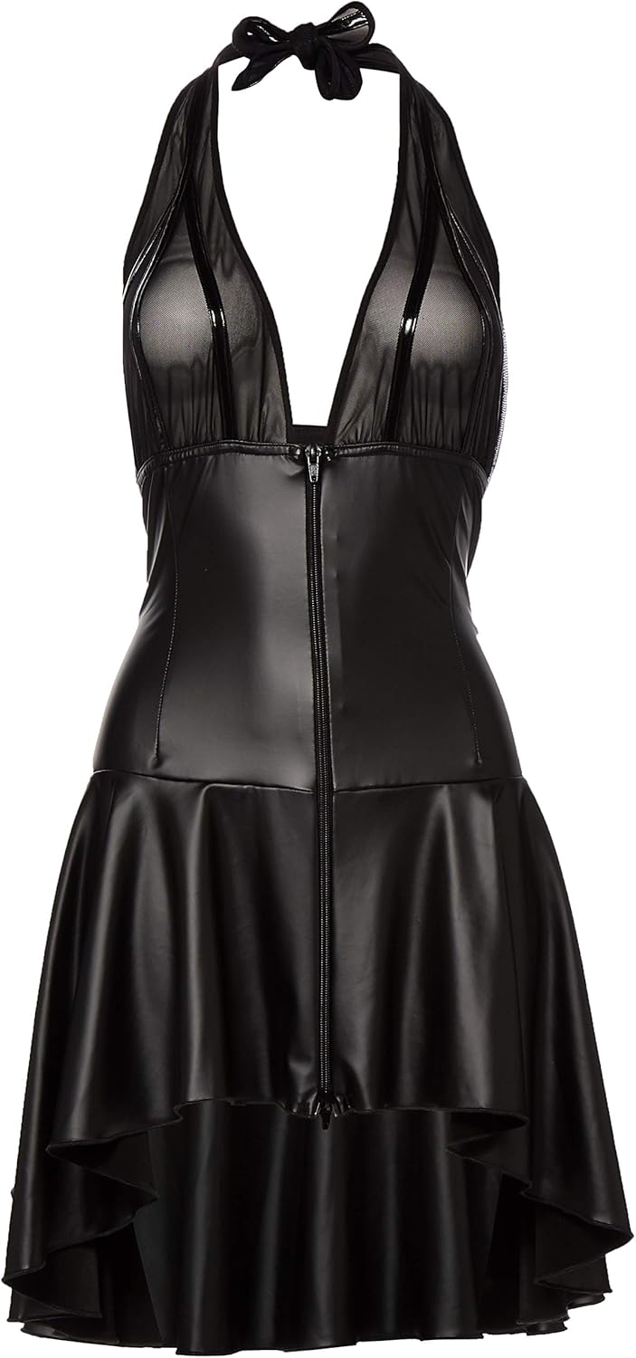 Noir Handmade Women's 27149491031 Wetlook Dress With Powernet Cups Noir Handmade Black Medium, Black (Nero 001), M UK