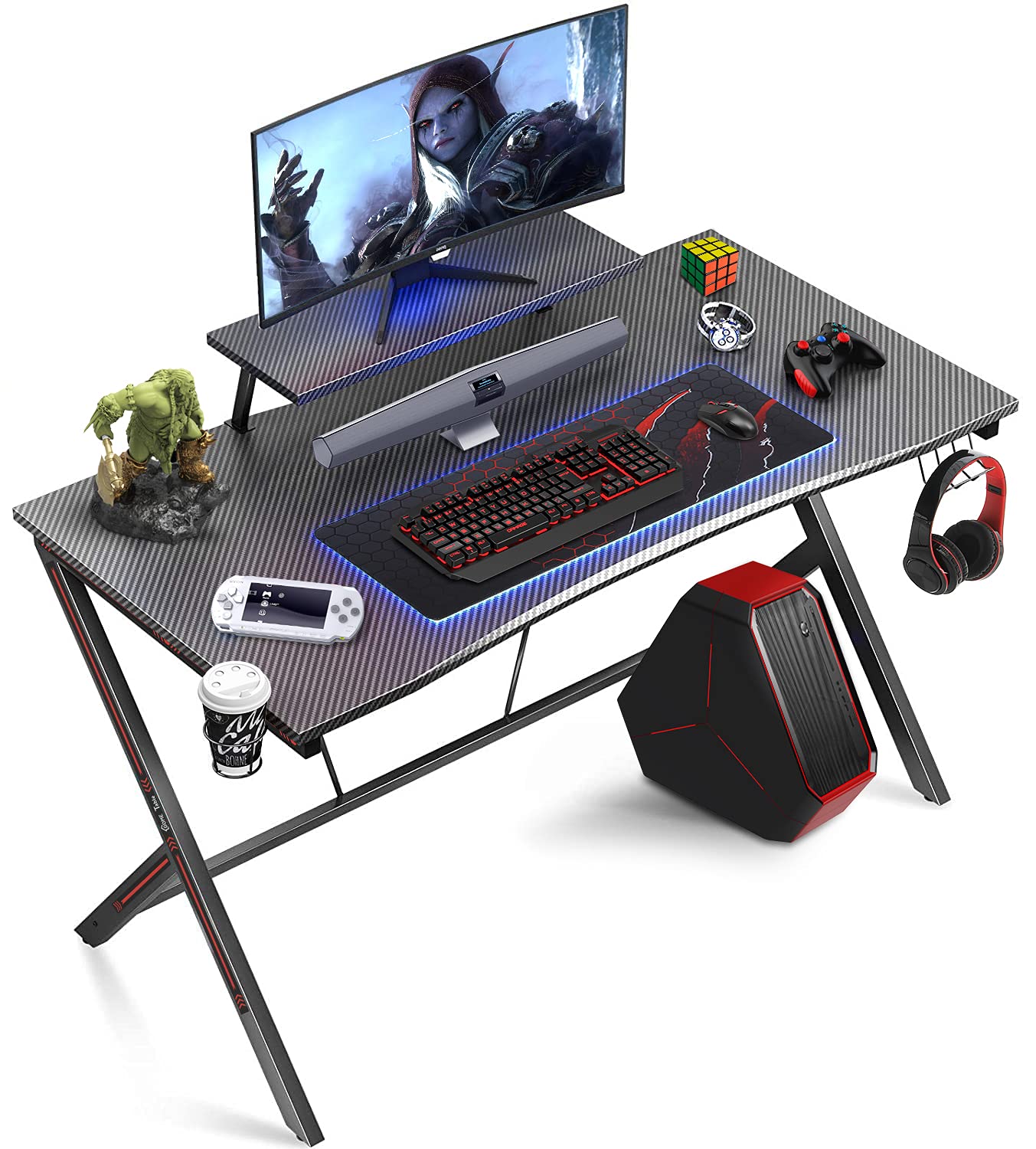 Buy Gome Gaming Computer Desk for Home Office 47" Large PC Writing