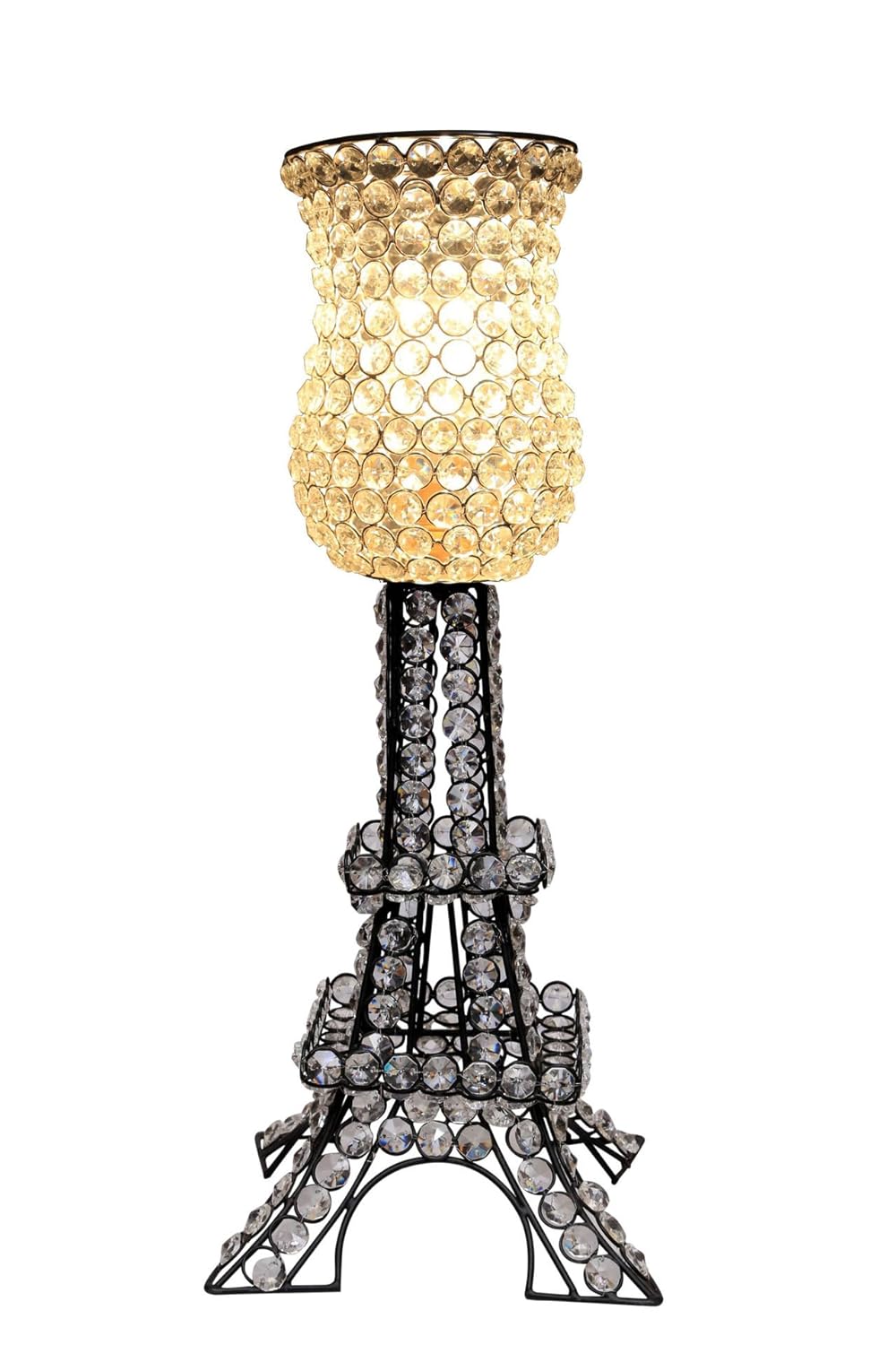 Ci Crystal Iron Eiffel Tower Table Lamp Amazon In Home