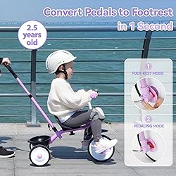 Liberry 2 in 1 Toddler Tricycle Age 2 3 4 Years
