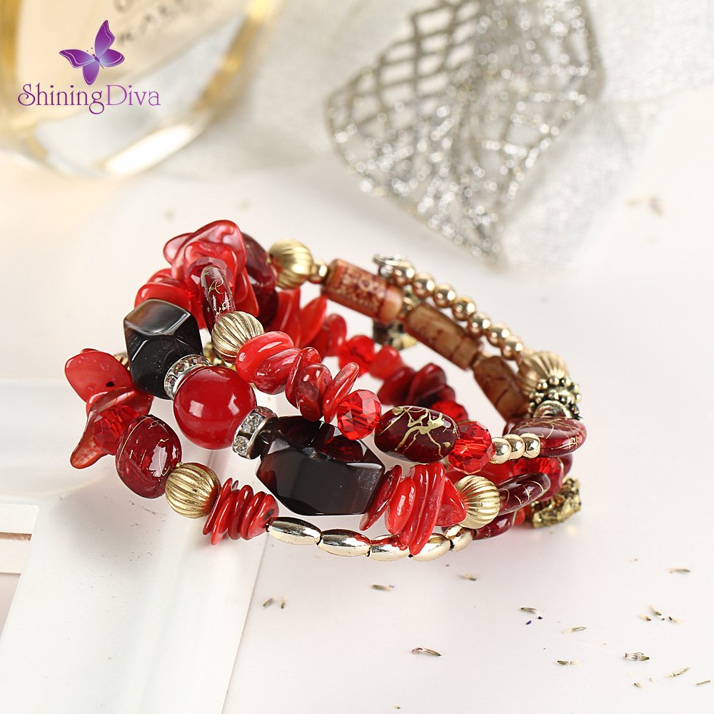 shining diva fashion latest stylish bracelet for women and girls