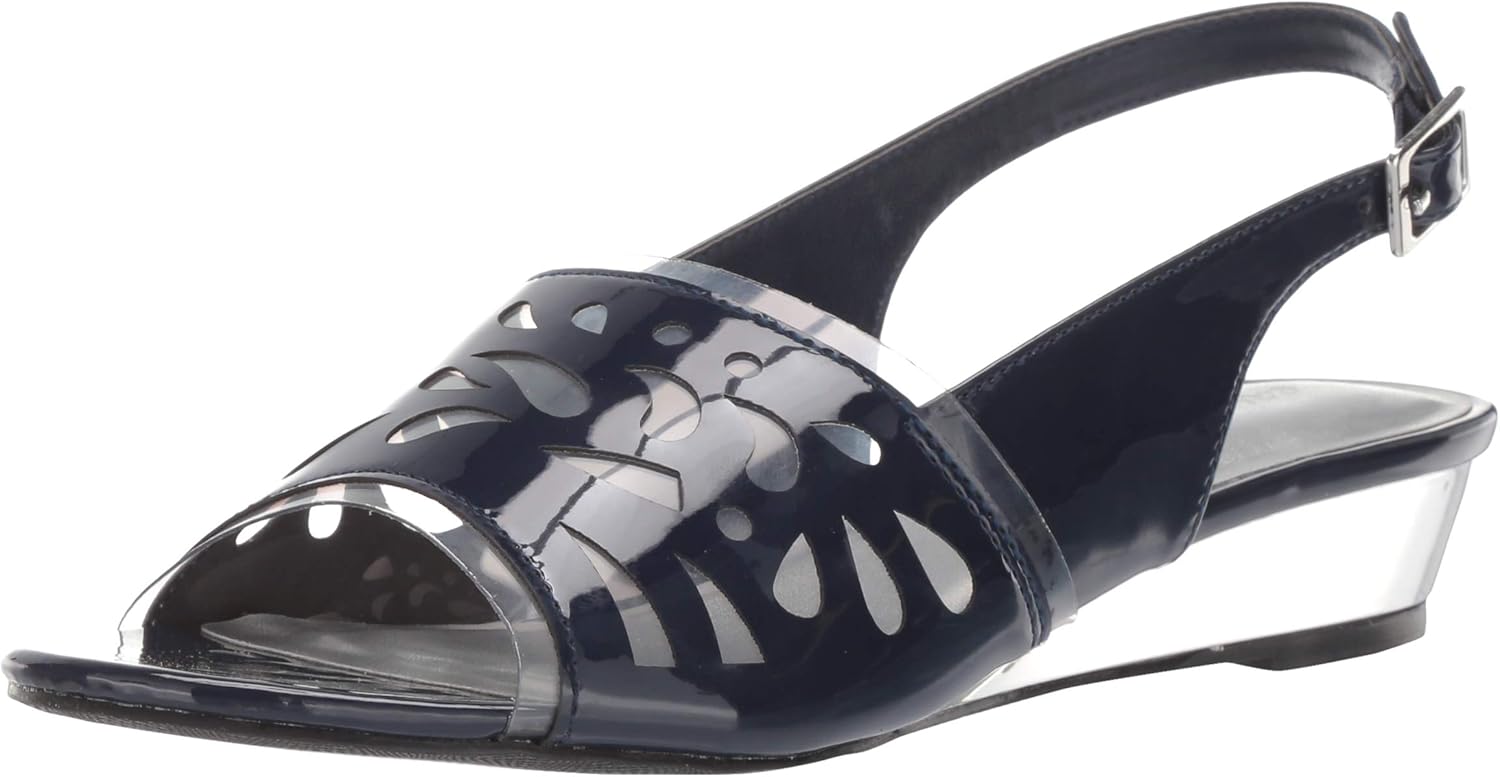 easy street silver sandals