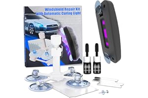 Windshield Repair Kit, Quick & Easy Durable Windshield Chip Repair Kit, 2 Pack Resin Based Kit, Window Crack Repair Kit Glass
