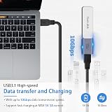 Duttek USB C Female to USB A Female Adapter 3.1 Gen2 10Gbps 3A view 2