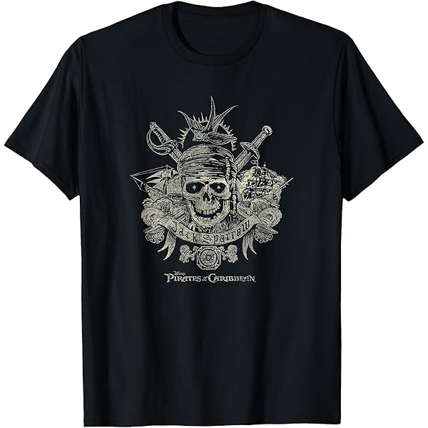 Amazon.com: Pirates of The Caribbean - Jack Sparrow T-Shirt