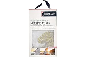 Bebe au Lait Premium Muslin Nursing Cover, Lightweight and Breathable, Open Neckline, One Size Fits All - Palma