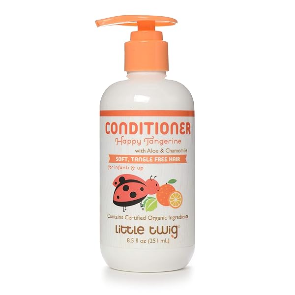 LITTLE TWIG CONDITIONER, NATURAL PLANT DERIVED FORMULA, TANGERINE, 8.5 FL OZ.
