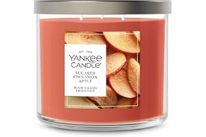 Yankee Candle Sugared Cinnamon Apple Scented Candle, 14.5oz 3-Wick