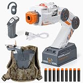 Robot Arm Blaster Toy,Foam Dart Target Game Gift for Boys Age 6 7 8 9 10 | Shoulder Mounted Motion Tracking Blaster with Remote Control, Smart Head &amp; Hand Induction Shooting Toy for boys 6+