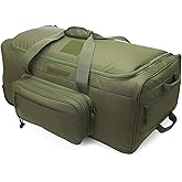 Heavy-Duty X-Large Military Tactical Wheeled Rolling Duffel Trolley Bag For Deployment Traveling Camping Sporting