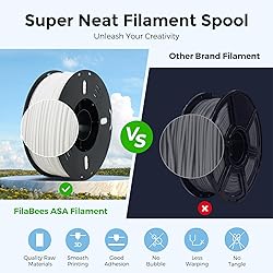 FilaBees ASA Filament 1.75mm White, ASA 3D Printer