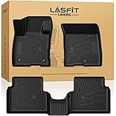LASFIT Floor Mats for Ford Maverick 2022-2025 2026 (for EcoBoost Gasoline Models Only) All Weather Car Floor Pretoctor TPE Truck Liners for Ford Maverick Gas, 1st & 2nd Row Black