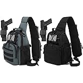 ATBP Small Tactical Holster Sling Backpack Accessories Shoulder Pouch Water Bottle & Radio Holder Crossbody Bag for Men