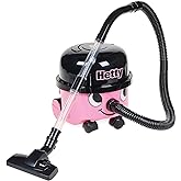Casdon Henry &amp; Hetty Toys - Hetty Vacuum Cleaner - Pink Vacuum Cleaning Toy with Real Function &amp; Nozzle Accessories - Kids Cleaning Set - for Children Aged 3+
