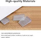 Tahikem 8 Pcs Plastic Clear Table Leveling Shims Wedges 50x30x2/10mm view 3