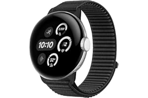 aiktet Nylon Mountain Weave Strap Compatible with Google Pixel Watch 1/2/3/4 (41mm & 45mm), Sport Loop Watch Band