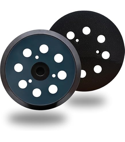 Paquete De 2 Lijadoras De Gancho Y Bucle De 5 Pulgadas Y 8 Agujeros Para Ridgid R2600, R2601 Lijadoras De órbita Aleatoria De 5 Pulgadas, Almohadilla De Lijado De Repuesto Para El