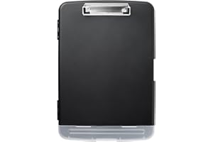 Clipboard with Storage, 36.5x24.5x4 cm Heavy Duty Nursing Clipboards with Pen Holder and A4 Legal Paper Folder, Folio & Side-