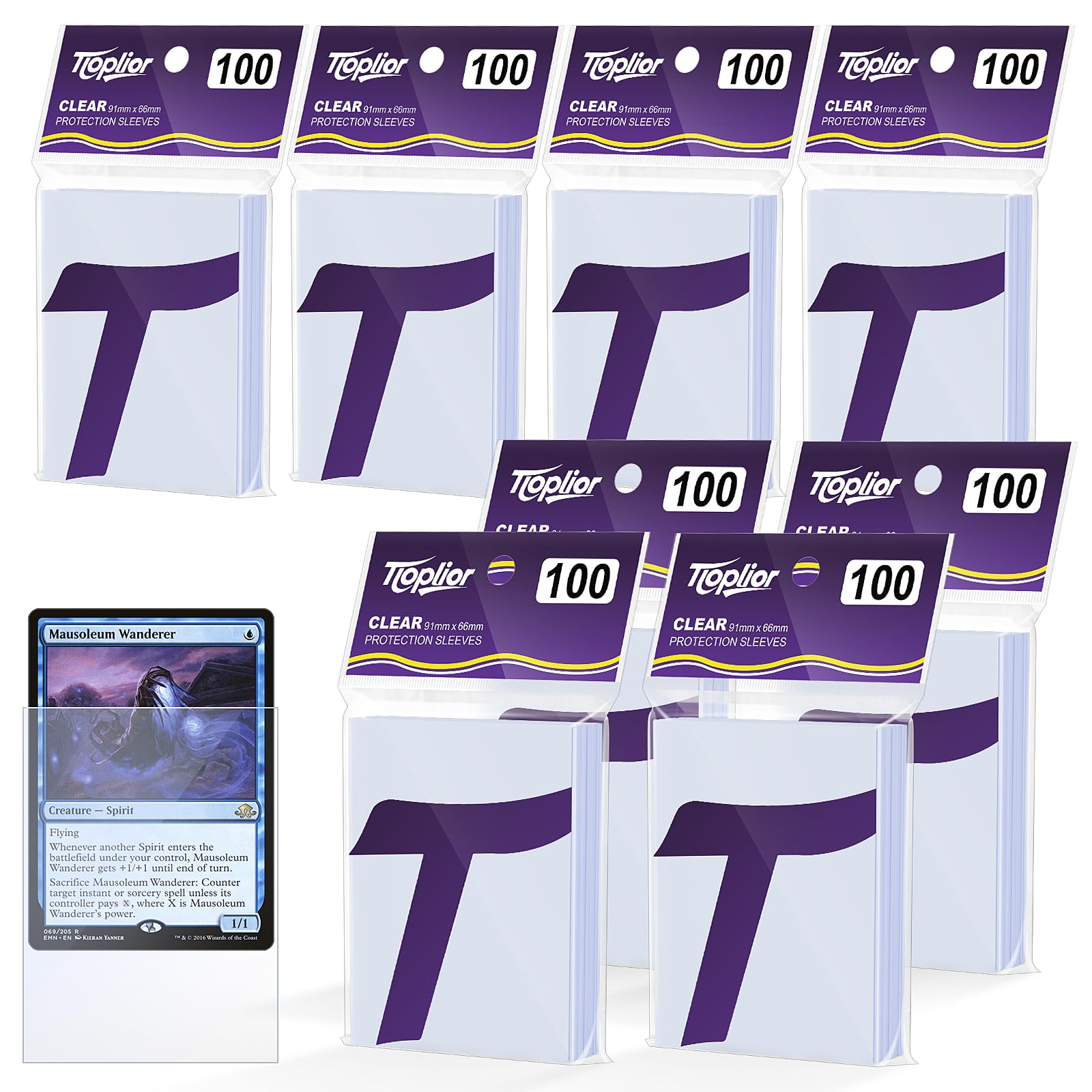 800 Count Soft Clear Penny Sleeves for Trading Cards - Premium PP Plastic Card Protectors | Fits MTG, TCG, Baseball, Football, Sports Cards | Acid-Free, Waterproof, Anti-Scratch | Ultra Clear Display