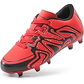 DREAM PAIRS Boys Girls Soccer Cleats Youth Firm Groud Baseball Cleats Sport Athletic Outdoor Trainning Football Shoes for Little/Big Kid