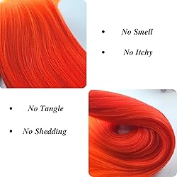 Orange Braiding Hair Pre stretched Ez Braid